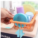 Anubhav Janni Kitchen Sink Toys Set Dishwasher Play with Running Water wear Pretend for Girls and Boys Wash Basin Complete Accessories Realistic Flow Cooking Utensils(pack of 1) - Image 4