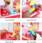 Anubhav Janni Kitchen Sink Toys Set Dishwasher Play with Running Water wear Pretend for Girls and Boys Wash Basin Complete Accessories Realistic Flow Cooking Utensils(pack of 1) - Image 5
