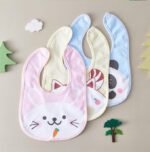 Anubhav Janni  Baby Knot Feeding Bib Boo baby Waterproof Spill Resistant Bibs, Apron With Bib Baby Feeding Bibs For 6 to 12 Months with Multiple Color Soft Cotton Printed(pack of 1) - Image 5