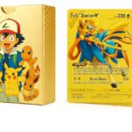 Anubhav Janni Assorted 55 PCS Rare Rainbow Foil Cards Deck Box V Series Vmax GX and Common Best Gift for Collectors Childrens Adults Premium Black Pokémon Card Set Unofficial VMAX (Pack of 1)