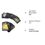 Anubhav Janni Premium Black Foil Pokémon Card Set 55 Rare Unofficial VMAX GX VSTAR Cards Shiny Battle Trading for Fans Collectors Gift Assorted TCG Deck Box V Series Vmax Moster (pack of 1) - Image 2