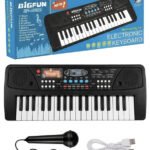 Anubhav Janni Piano Keyboard for Kids with Mic Music 37 Keys 8 Rhythms Tones 6 Demos Song Record Play Musical Toy Birthday Gift Boys Girls Key Portable Electronic Beginner Educational(pack of 1)