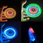 Anubhav Janni  Led Light Fidget Spinners Crystal Finger Toy Gift for Children Stress Reduction and Anxiety Relief Hand Spinners Random Colour (Purple, Crystal, Green)3 Spinner Desk(pack of 1) - Image 2