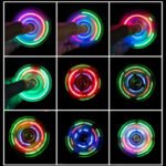 Anubhav Janni  Led Light Fidget Spinners Crystal Finger Toy Gift for Children Stress Reduction and Anxiety Relief Hand Spinners Random Colour (Purple, Crystal, Green)3 Spinner Desk(pack of 1) - Image 4
