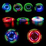Anubhav Janni  Led Light Fidget Spinners Crystal Finger Toy Gift for Children Stress Reduction and Anxiety Relief Hand Spinners Random Colour (Purple, Crystal, Green)3 Spinner Desk(pack of 1) - Image 5