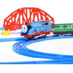 Anubhav Janni  Battery Operated Train Set for Kids 66 PCS DIY Electric City Track Railway Toy with Remote Control (‎Big Thomas Train)Kid's Plastic  Toys Sound and Flashing Lights(pack of 1)