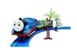 Anubhav Janni Toy Train Battery Operated Adventure Set with Light Sound Over-Bridge Tunnel Cave and Tracks Battery HMC Blue Track Sound Flashing Lights Coal Wagon Tanker for 1-5 Year (pack of 1)