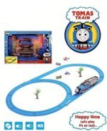 Anubhav Janni Toy Train Battery Operated Adventure Set with Light Sound Over-Bridge Tunnel Cave and Tracks Battery HMC Blue Track Sound Flashing Lights Coal Wagon Tanker for 1-5 Year (pack of 1) - Image 2
