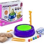 Anubhav Janni Pottery Wheel Set  Toys Imaginative Art Pottery Wheel Set for KidsArt Kids  with Clay Game Kids Multi  Creative Educational Toy Colors Stencils (Multicolor)(pack of 1)