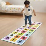 Anubhav Janni Hopscotch Play Mat Game Carpet Crawl Jump Mat|Baby Nursery Leaning Educational Toy Classroom Floor Area Rug Non Slip Large for Kids 3+Made in Indian Multicolor Jumbo(pack of 1) - Image 2