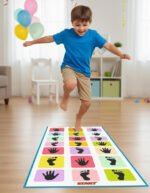 Anubhav Janni Hopscotch Play Mat Game Carpet Crawl Jump Mat|Baby Nursery Leaning Educational Toy Classroom Floor Area Rug Non Slip Large for Kids 3+Made in Indian Multicolor Jumbo(pack of 1) - Image 3