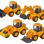 Anubhav Janni Activity Construction Vehicle Play Set Assembly Toys Trucks for Kids Friction Power Truck Excavator Bulldozer Angle Dozer Toy Road Roller 3+ Years Blue Hoop(pack of 1)