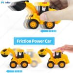 Anubhav Janni Activity Construction Vehicle Play Set Assembly Toys Trucks for Kids Friction Power Truck Excavator Bulldozer Angle Dozer Toy Road Roller 3+ Years Blue Hoop(pack of 1) - Image 2