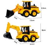 Anubhav Janni Activity Construction Vehicle Play Set Assembly Toys Trucks for Kids Friction Power Truck Excavator Bulldozer Angle Dozer Toy Road Roller 3+ Years Blue Hoop(pack of 1) - Image 3