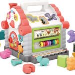 Anubhav Janni Activity House and with Shape Sorters, Musical Piano Keys, Counting Math Beads Blocks That Light Up Produce Sounds Toy for Toddlers Toys 1 2 3 Year Old Boy Girl Funny (pack of 1)