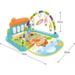 Anubhav Janni Baby Play Gym Activity Mat 0–12 Months with Detachable Toys Rattles Early Development Fitness Rack for Babies 5 in 1 Indian Musical Keyboard Piano Portable Playing(pack of 1)