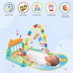 Anubhav Janni Baby Play Gym Activity Mat 0–12 Months with Detachable Toys Rattles Early Development Fitness Rack for Babies 5 in 1 Indian Musical Keyboard Piano Portable Playing(pack of 1) - Image 4