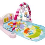 Anubhav Janni Multi Functional Musical Keyboard Mat Piano Baby Gym Fitness Rack For 0 To 24 Month Age 1 Count for Kids Dance Floor Play with 8 Sounds Music Modes Educational Touch (pack of 1)