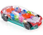 Anubhav Janni Creative Concept Car for Kids,3D Super Toy Kids with 360 Degree Rotation Gear Simulation Mechanical Racing Sound Light Toys Boys Girls Rotating Transparent 3D Flashing(pack of 1)
