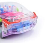 Anubhav Janni Creative Concept Car for Kids,3D Super Toy Kids with 360 Degree Rotation Gear Simulation Mechanical Racing Sound Light Toys Boys Girls Rotating Transparent 3D Flashing(pack of 1) - Image 2