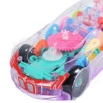 Anubhav Janni Creative Concept Car for Kids,3D Super Toy Kids with 360 Degree Rotation Gear Simulation Mechanical Racing Sound Light Toys Boys Girls Rotating Transparent 3D Flashing(pack of 1) - Image 3