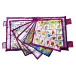 Anubhav Janni Learning Educational Printed Velvet Cushion Baby Pillow Kids Soft Toys for Boy and Girl Children Cotton Book Ideal English Hindi Alphabets Numbers Animals Fruits toys (pack of 1)