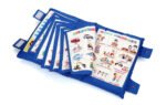 Anubhav Janni Educational Kids Learning Pillow Chart with Hindi English Bilingual Body Parts and Alphabet Frame Interactive Wall Display for Children Includes 49 Double-Sided Cards (pack of 1)
