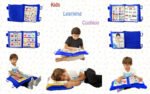 Anubhav Janni Educational Kids Learning Pillow Chart with Hindi English Bilingual Body Parts and Alphabet Frame Interactive Wall Display for Children Includes 49 Double-Sided Cards (pack of 1) - Image 6