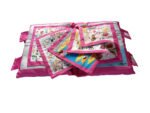 Anubhav Janni Learning Cushion Pillow Book, English and Hindi, 8 Pages, Soft Fabric Educational Book for Kids Printed Velvet Baby Pillow Kids Pillow Soft Toys Kids Boy Girl (PACK OF 1)