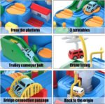 Anubhav Janni Car Adventure Manual Race Track Interactive Game with 4 Cars Multicolor Boys Dinosaur Playset Kids Garage Parking Toy Mini Educational Ramp for 3 5 7 8 Year Old Toddler (pack of 1) - Image 2