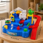 Anubhav Janni Plastic Train Adventure Toy, Mechanical Track Set with Mini Trains Educational Multifunctional Race for Kids Multicolor 3+ Years Car Toy Toys Year Old Boys Girls City (pack of 1) - Image 3