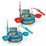 Anubhav Janni Magnetic Fishing Game Toy for Kids with Music Lights Rotating Water Play Set Fish Catching Toddlers Children Rotating Colourful Figures and Rods Multicolour(pack of 1)