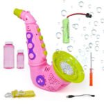Anubhav Janni Bubble Saxophone Machine Toy for Kids Automatic Maker with Instrument Shape High Output Blower Easy Grip Design Indoor Outdoor Party Birthday Summer Play Fun Adult (pack of 1)