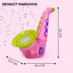 Anubhav Janni Bubble Saxophone Machine Toy for Kids Automatic Maker with Instrument Shape High Output Blower Easy Grip Design Indoor Outdoor Party Birthday Summer Play Fun Adult (pack of 1) - Image 2