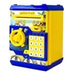Anubhav Janni Toys Battery Operated Mini ATM Safe Kids Piggy Saving Bank with Electronic Lock Coin Cash Deposit Cartoon for  Premium and Minion Secret Code to Unlock Password (pack of 1) - Image 3