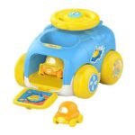 Anubhav Janni Catapult Car Educational Toy Motor Skills Montessori Toys Push Back Plastic Automatic Cartoon Sliding Ejection Shooting for Kids Boys Girls Launcher With 2 Cars(pack of 1)