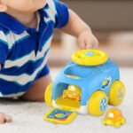 Anubhav Janni Catapult Car Educational Toy Motor Skills Montessori Toys Push Back Plastic Automatic Cartoon Sliding Ejection Shooting for Kids Boys Girls Launcher With 2 Cars(pack of 1) - Image 5
