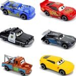 Anubhav Janni Kids Metal Car Set Multicolour Pixar 3 Lightning McQueen Jackson Storm Mack Uncle Truck 1:64 Diecast Model Toy Boy Christmas 6-Piece Cars Die-Cast Mater Sheriff Cruz(pack of 1) - Image 3
