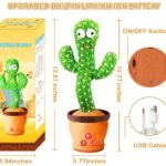 Anubhav Janni Dancing Talking Rechargeable Cactus Toy for Baby Kids Musical Dancing, Speaking Babies Educational Boys Girls Repeating Toddlers Toys Can Sing Wriggle Singing Recording(pack of 1)