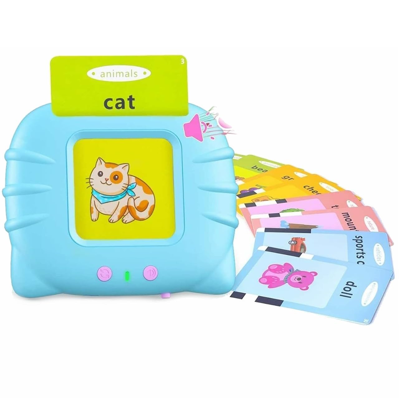 Anubhav Janni Talking Flash Cards Learning Toys Interactive Educational Toy for Kids with Sound Early Toddler Sight Words Boys and Girls Autism Sensory Autistic Children Montessori(pack of 1) Anubhav Janni Talking Flash Cards Learning Toys Interactive Educational Toy for Kids with Sound Early Toddler Sight Words Boys and Girls Autism Sensory Autistic Children Montessori(pack of 1) - Image 1