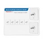 Anubhav Janni Bolt Sticker Self Adhesive Wall Screw Hook Punch Free Wall Mounted Seamless Transparent Waterproof Hooks Bathroom Kitchen Home Hook Office Bathroom Bedroom (Set Of 10 Pcs) - Image 2