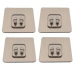 Anubhav Janni V Shape Hook Self Adhesive Wall Sticker Hooks Stickers Hanging Multi Surface Mount Seamless Home Use Kitchen Accessories Bathroom  Keys Utensils Robes Double Sided (Set Of 5 Pcs) - Image 7