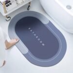 Anubhav Janni Heavy New Bathroom Mat Water Absorbing Rectangular Door For Quick Dry Rubber Backed Anti Slip Floor Non Slip Home Kitchen Home Kitchen Washroom Office (Pack Of 1 Pcs) - Image 2