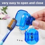 Anubhav Janni Toothbrush Head Covers Caps Tooth Brush Protector Coverings Clips Portable Case Couples Valentine Gifts Travel Business Camping School Home Travel Bathroom Use (Set Of 5 Pcs) - Image 3