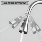 Anubhav Janni 360 Degree Movable Faucet Flexible Tap Extender Kitchen Sink Rotating Attachment Splash Proof Water Saving Universal Bathroom Chrome Plated Spray Head Adjustable (Pack Of 1 Pcs) - Image 8