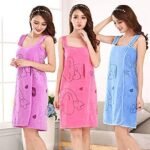 Anubhav Janni Magic Bath Towel Wearable Absorbent Fast Dry Women Beach Spa Bathrobes Skirt Lady Drying Bathrobe Drying Best Girls Towel Bath Towel Beach Bathrobe Bathroom Dress (Pack Of 1 Pcs) - Image 3