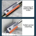 Anubhav Janni White 3 In 1 Tiles Cleaning Brush Bathroom Wiper Floor Scrub Long Handle Rotate Home Kitchen Bathroom Toilet Brush Cleaning Corner Floor Wall Washroom Attachment (Pack Of 1 Pcs) - Image 8