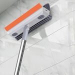 Anubhav Janni White 3 In 1 Tiles Cleaning Brush Bathroom Wiper Floor Scrub Long Handle Rotate Home Kitchen Bathroom Toilet Brush Cleaning Corner Floor Wall Washroom Attachment (Pack Of 1 Pcs) - Image 9