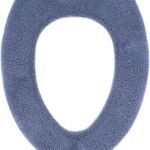 Anubhav Janni Toilet Seat Cover Soft Plush Thick Fabric Warmer For Round Elongated Seats Reusable Machine Washable Covers Set With Elastic Bottom Bathroom Decor (Pack Of 1 Pcs)