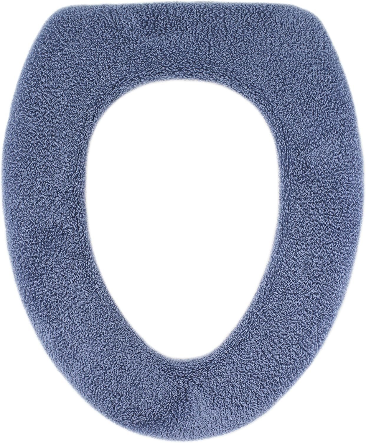 Anubhav Janni Toilet Seat Cover Soft Plush Thick Fabric Warmer For Round Elongated Seats Reusable Machine Washable Covers Set With Elastic Bottom Bathroom Decor (Pack Of 1 Pcs) Anubhav Janni Toilet Seat Cover Soft Plush Thick Fabric Warmer For Round Elongated Seats Reusable Machine Washable Covers Set With Elastic Bottom Bathroom Decor (Pack Of 1 Pcs) - Image 1